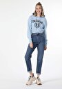 thumb-Afficher les détails de T-shirt À Manches Longues Bleu Regular Fit  Femme