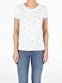 thumb-Afficher les détails de T-shirt À Manches Courtes Vert Slim Fit  Femme