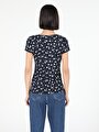 thumb-Afficher les détails de T-shirt À Manches Courtes Marine Slim Fit  Femme