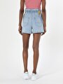 thumb-Afficher les détails de Short Denim Baggy Fit Femme