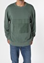 thumb-Afficher les détails de Pull-over Vert Oversize Fit  Homme
