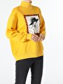 thumb-Afficher les détails de Pull-over Jaune Regular Fit  Femme