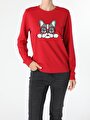 thumb-Afficher les détails de Pull-over Rouge Regular Fit  Femme