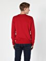thumb-Afficher les détails de Pull-over Rouge Regular Fit  Homme