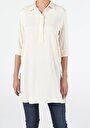 thumb-Afficher les détails de Chemise À Manches Longues Beige Blouse   Femme