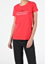 thumb-Afficher les détails de T-shirt À Manches Courtes Rouge Regular Fit  Femme