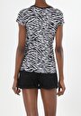 thumb-Afficher les détails de T-shirt À Manches Courtes Blanc Slim Fit  Femme