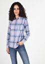 thumb-Afficher les détails de Chemise À Manches Longues Bleu Regular Fit   Femme