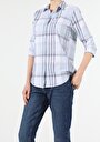thumb-Afficher les détails de Chemise À Manches Longues Bleu Regular Fit   Femme