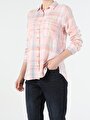 thumb-Afficher les détails de Chemise À Manches Longues Rose Regular Fit   Femme