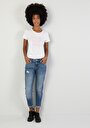thumb-Afficher les détails de 893 Julia Pantalon Denim Tapered Leg  En  Boyfriend Fit Femme