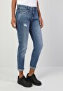 thumb-Afficher les détails de 893 Julia Pantalon Denim Tapered Leg  En  Boyfriend Fit Femme