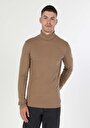 thumb-Afficher les détails de T-shirt À Manches Longues Marron Slim Fit  Homme