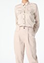 thumb-Afficher les détails de Chemise À Manches Longues Beige Regular Fit   Femme
