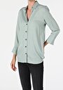 thumb-Afficher les détails de Chemise À Manches Longues Vert Slim Fit   Femme