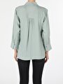 thumb-Afficher les détails de Chemise À Manches Longues Vert Slim Fit   Femme