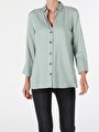 thumb-Afficher les détails de Chemise À Manches Longues Vert Slim Fit   Femme