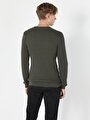 thumb-Afficher les détails de Pull Kaki Slim Fit   Homme