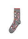thumb-Afficher les détails de Chaussettes Gris Modern Fit Femme