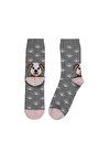 thumb-Afficher les détails de Chaussettes Gris Modern Fit Femme