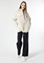 thumb-Afficher les détails de Veste Pu Beige   Regular Fit Femme