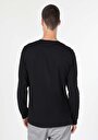 thumb-Afficher les détails de T-shirt À Manches Longues Noir Regular Fit  Homme
