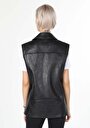 thumb-Afficher les détails de Gilet Noir Regular Fit Femme