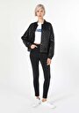 thumb-Afficher les détails de Veste Pu Noir   Regular Fit Femme