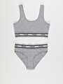 thumb-Afficher les détails de Sous-vêtements Gris Modern Fit  Femme