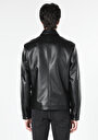 thumb-Afficher les détails de Veste Pu Noir   Slim Fit Homme
