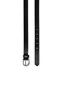 thumb-Afficher les détails de Ceinture Noir Modern Fit Femme