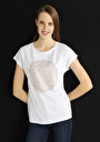thumb-Afficher les détails de T-shirt À Manches Courtes Blanc Regular Fit  Femme