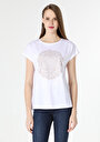 thumb-Afficher les détails de T-shirt À Manches Courtes Blanc Regular Fit  Femme