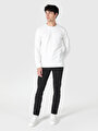 thumb-Afficher les détails de T-shirt À Manches Longues Blanc Regular Fit  Homme