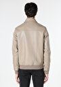 thumb-Afficher les détails de Veste Pu Marron   Slim Fit Homme