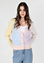 thumb-Afficher les détails de Cardigan Tricot Multicolou  Femme