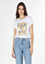 thumb-Afficher les détails de T-shirt À Manches Courtes Blanc Regular Fit  Femme