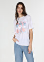 thumb-Afficher les détails de T-shirt À Manches Courtes Blanc Regular Fit  Femme