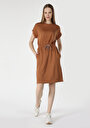 thumb-Afficher les détails de Robe Marron Regular Fit    Femme