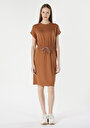 thumb-Afficher les détails de Robe Marron Regular Fit    Femme