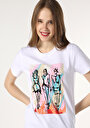 thumb-Afficher les détails de T-shirt À Manches Courtes Blanc Regular Fit  Femme
