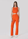 thumb-Afficher les détails de Pantalon De Survêtement Orange Slim Fit Femme