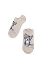 thumb-Afficher les détails de Chaussettes Beige Modern Fit Femme