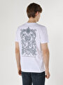 thumb-Afficher les détails de T-shirt À Manches Courtes Blanc Regular Fit Imprimé Homme
