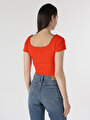 thumb-Afficher les détails de T-shirt À Manches Courtes Corail Slim Fit  Femme