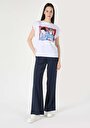 thumb-Afficher les détails de T-shirt À Manches Courtes Blanc Comfort Fit  Femme