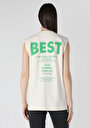 thumb-Afficher les détails de T-shirt À Manches Courtes Ecru Regular Fit  Femme