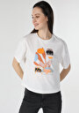 thumb-Afficher les détails de T-shirt À Manches Courtes Blanc Regular Fit  Femme
