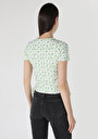 thumb-Afficher les détails de T-shirt À Manches Courtes Blanc Slim Fit  Femme