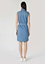 thumb-Afficher les détails de Robe Bleu Slim Fit    Femme